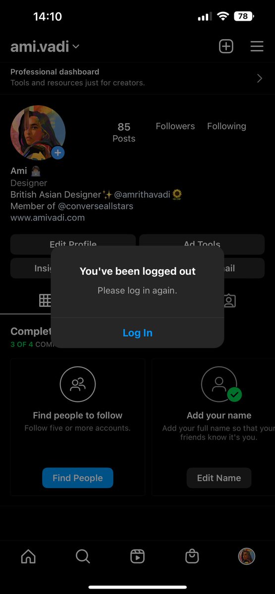 amivadi_'s tweet photo. @instagram my g don’t play that’s all my design work on there 🥲 couldn’t even contest the suspension and not my account completely doesn’t exist anymore #instagramdown https://t.co/IRdwQUeUvv