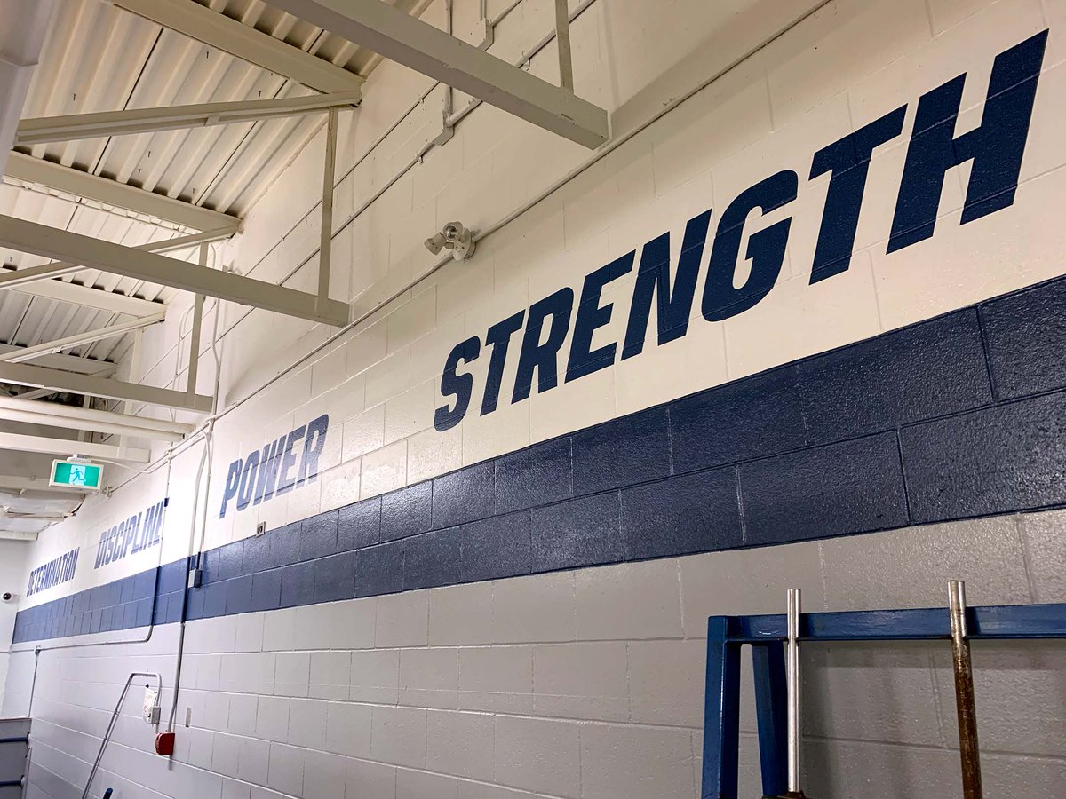 A new look for the Stampeders gym <a href="/ParksideCI/">Parkside CI</a>! #gymmural #schoolpride #muralworks #graphicmural <a href="/TVDSB/">Thames Valley DSB</a> <a href="/ARTSHINEINC/">Artshine/Arts4All/Artshine in a Box</a>