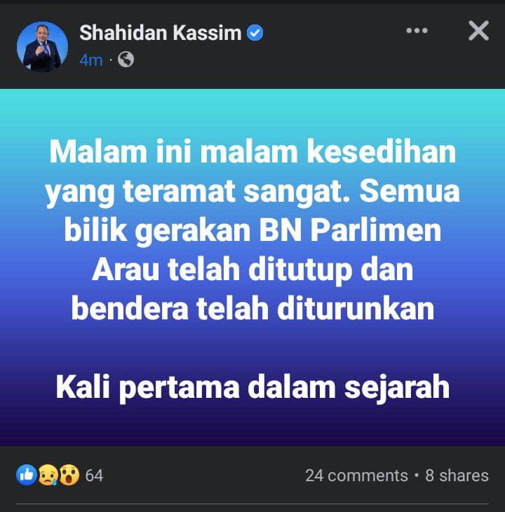 hsceriaa_'s tweet photo. Gerakan DSSK 😂 #PRU15 #GE15 #P003 #ParlimenArau https://t.co/D2dZ5KYbV7