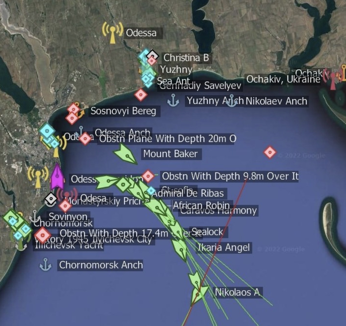 Chuck Pfarrer | Indications & Warnings | (@chuckpfarrer) on Twitter photo BLACK SEA AUDACITY: C4H10FO2P <a href="/markito0171/">C4H10FO2P ☠️</a> reports an important development in the Black Sea ‘grain wars'. In defiance of a Russian prohibition, a multi-vessel grain convoy carrying UKR grain has departed Odesa. BLACK SEA AUDACITY: C4H10FO2P <a href="/markito0171/">C4H10FO2P ☠️</a> reports an important development in the Black Sea ‘grain wars'. In defiance of a Russian prohibition, a multi-vessel grain convoy carrying UKR grain has departed Odesa.