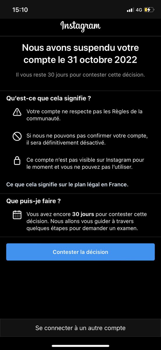 274absnft's tweet photo. tous la meme galere ? insta suspend/ban nos comptes sans raison ? #instagramdown https://t.co/78qFOXi091