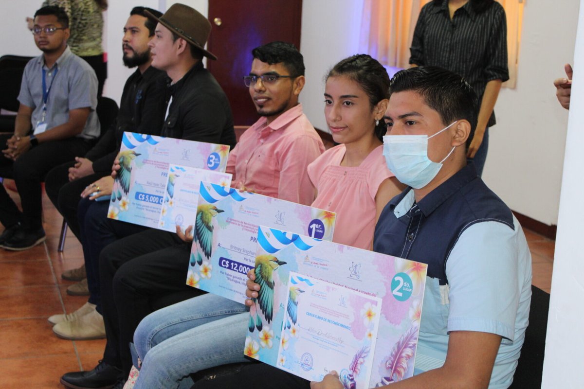 📣𝗡𝗢𝗧𝗔 𝗜𝗡𝗙𝗢𝗥𝗠𝗔𝗧𝗜𝗩𝗔 || CONICYT y MINJUVE realizaron la premiación del Concurso Nacional de Ensayos "Nicaragua, Inspiración de la Juventud"💡

🌐En el siguiente link te compartimos el desarrollo de esta actividad 👉 bit.ly/3flPAvn

#Nicaragua