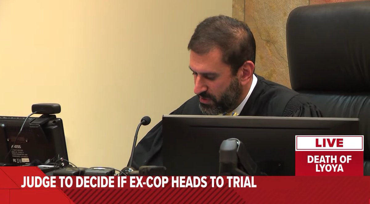 TrevierG's tweet photo. #BREAKING A Kent County Judge has moved that ex-Grand Rapids Police officer Christopher Schurr, who is charged with the second-degree murder of 26-year-old Patrick Lyoya, has been bound over for trial, noting that probable cause has been met. @wzzm13 https://t.co/cdvaWz5I1y