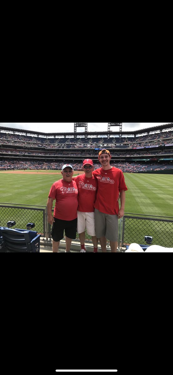 iammillerlite's tweet photo. @stoolpresidente My grandfather passed away at the start of this year.. the Father’s Day Phillies game (and every other Phillies game) feels strange without him. My dad and I would love to go and feel him in the stadium with us ! https://t.co/FuXjmYrONY