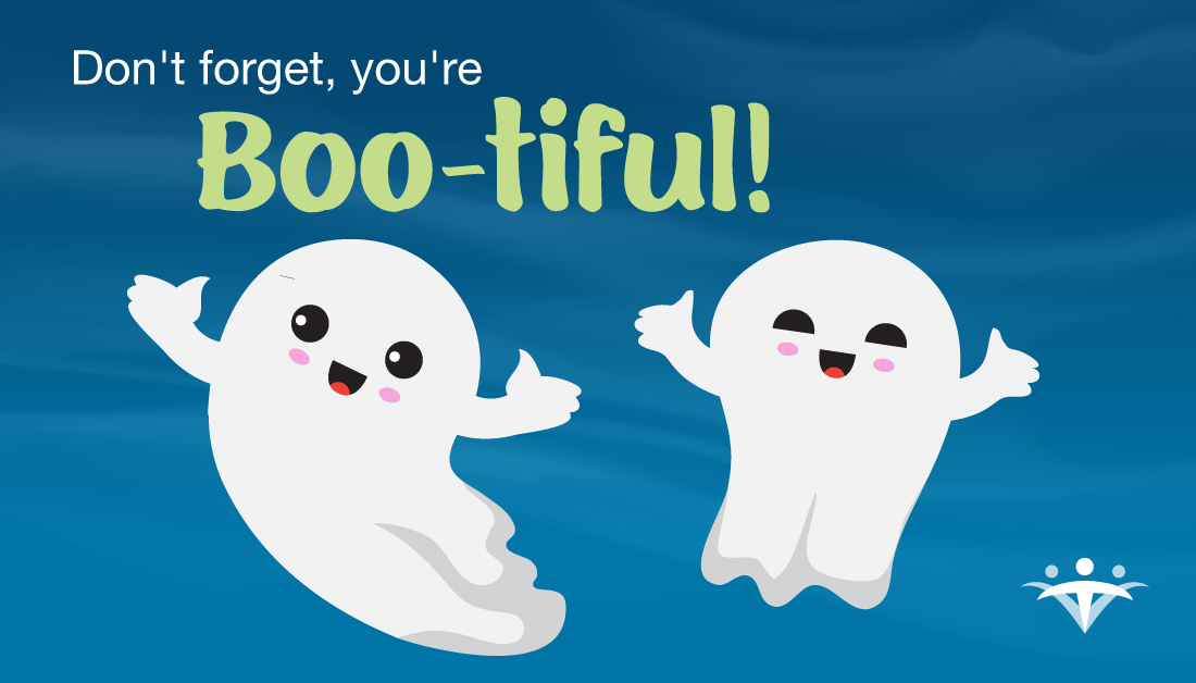 NetsmartTech's tweet photo. You're boo-tiful inside and out! Have a lovely #MentalHealthMonday. 👻 https://t.co/9Yfb6oHG2J