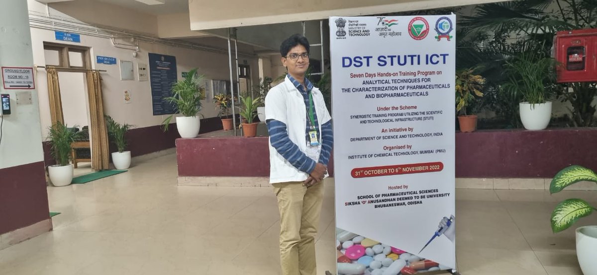 bbchampati77's tweet photo. "Diverse thinking leads Diverse techniques which leads to the same aim to serve society"

Day 1
DST-STUTI-ICT Training Program on Analytical Techniques for the Characterization of Pharmaceuticals and Biopharmaceuticals https://t.co/VpEX86IfVt