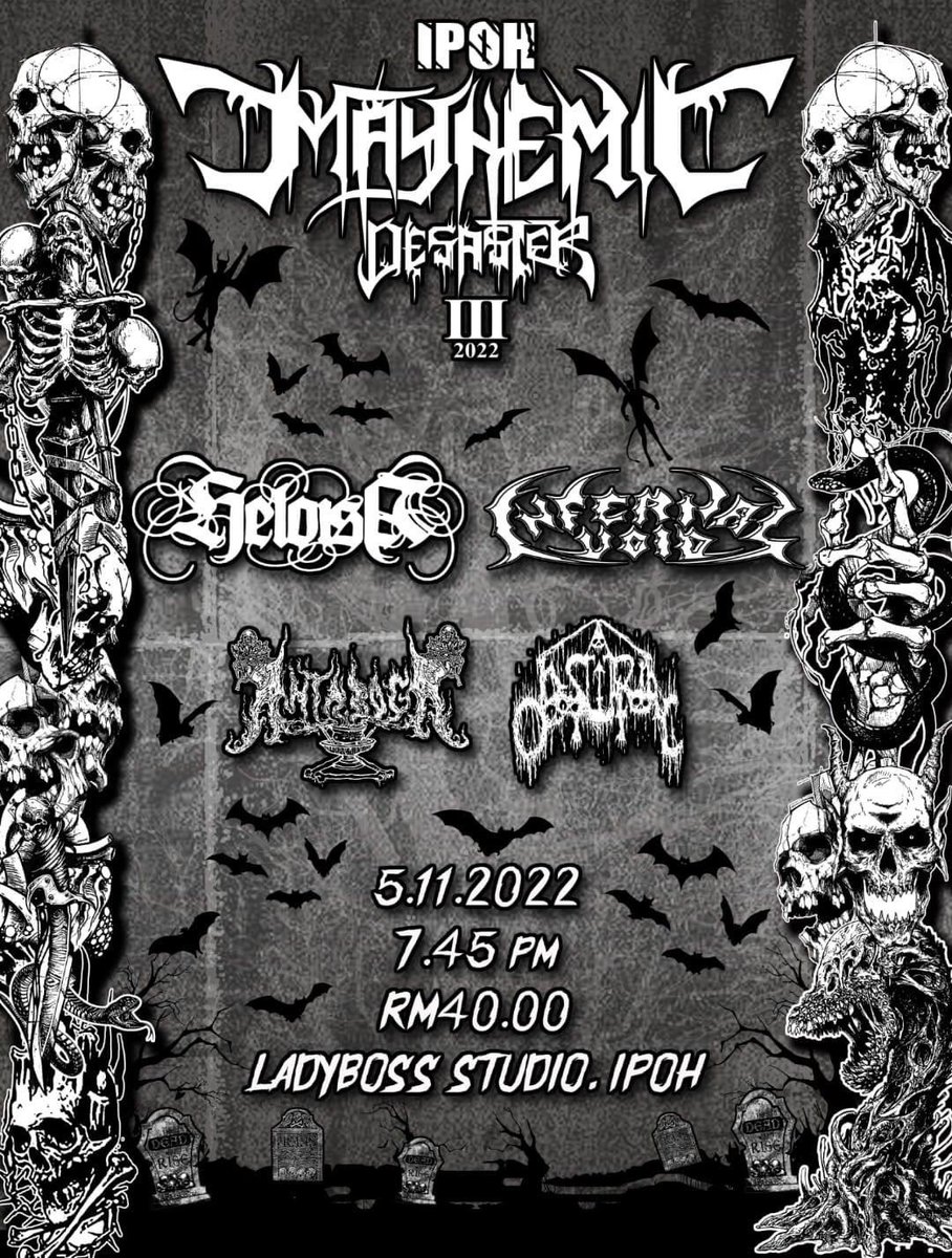 Listen to them, the children of the night. What sweet music they make. See you on saturday legions! 

5 November 2022