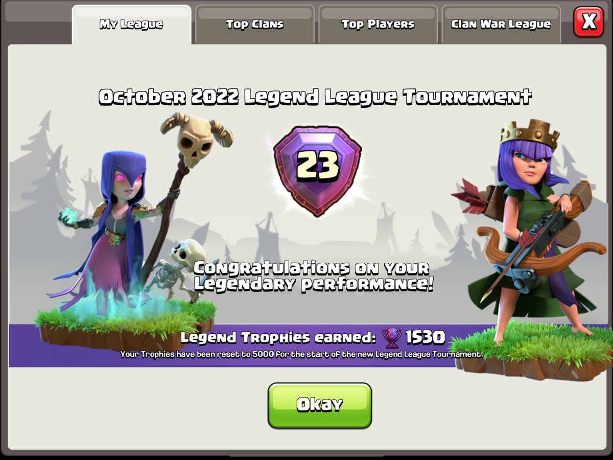 By far my best Legend League season! 🏆
And ofc a big GG <a href="/STARs_coc_/">NAVI STARs ☆★☆★☆</a> for our epic battle. 🥹🔥
Thank you guys for your incredible support on Twitch &amp; on YouTube! 🙏🏻❤️
#ClashofClans