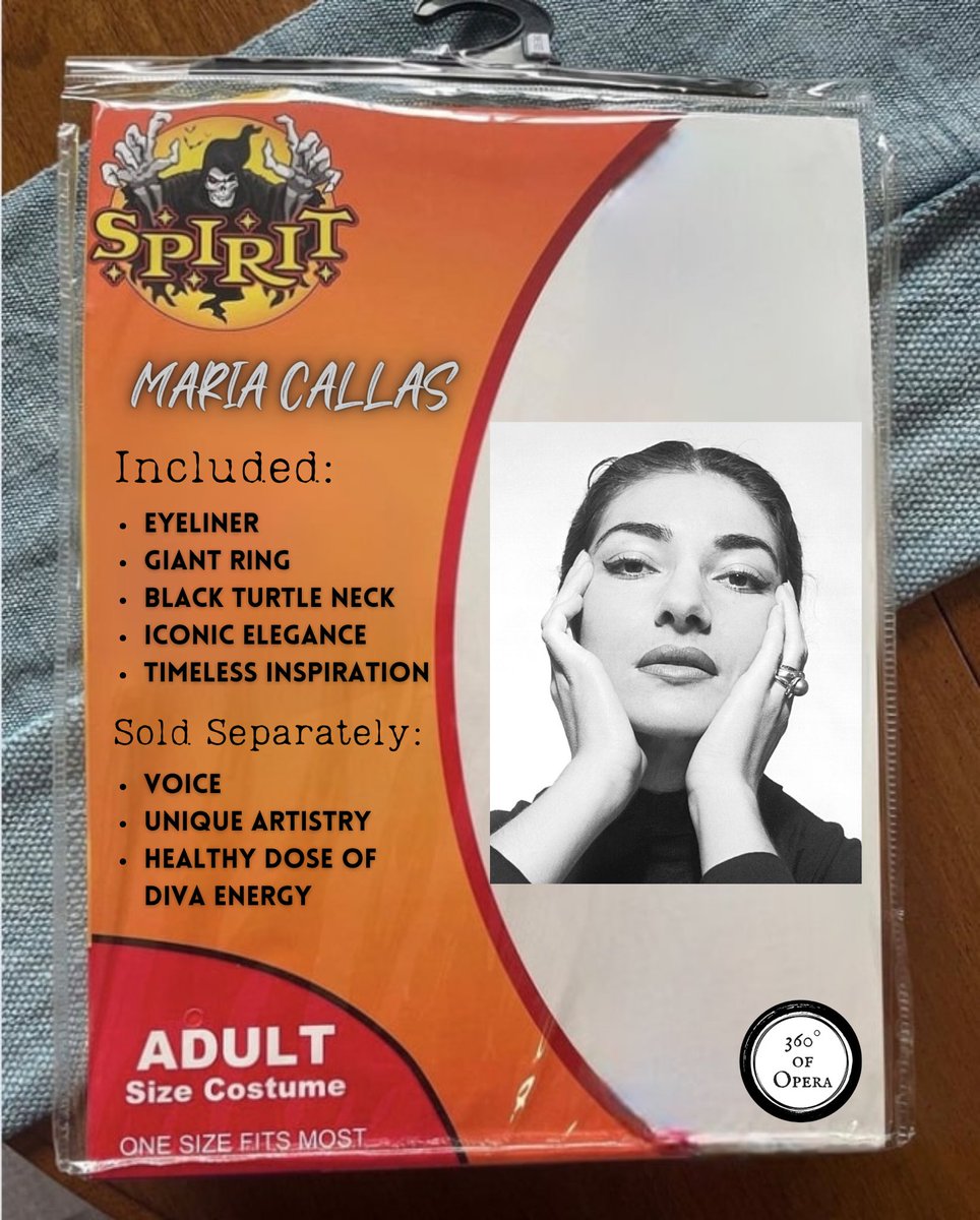 360ofOpera's tweet photo. #HappyHalloween and happy #MariaMonday from @360ofopera 🖤🎃 👻
👉🏼 What are you dressing up as?!
#360ofOpera #Halloween #MariaCallas #spirithalloween #spiritcostumememe #halloweenmemes https://t.co/sWEf2XhdcL