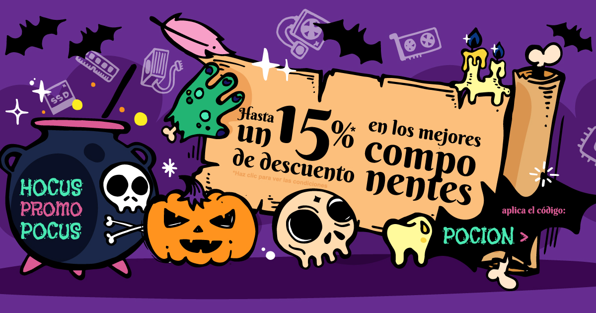 LDLC_ES's tweet photo. 👻 PROMO 👻 Hasta un 15% de descuento en nuestros mejores compnentes
✍ Aplica el código: POCION en tu carrito
👉 https://t.co/V3PLcTR7Ev
✄ -------------------------
#ldlcespaña #tutiendaonline #promoldlc #hitech  #planazoldlc https://t.co/FBgCRHBKwC