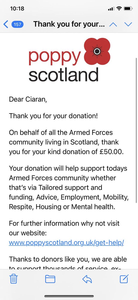 SmillieAnderson's tweet photo. @ciaranjohnst0ne great to see you supporting Poppy Scotland mate. Great gesture from yourself https://t.co/3fCZrrD51e