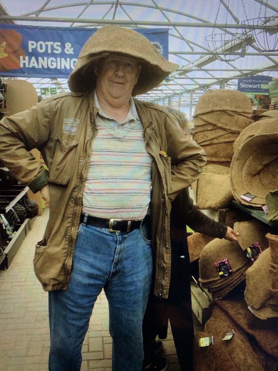 Its amazing all the different hat styles you see in a garden centre cheers