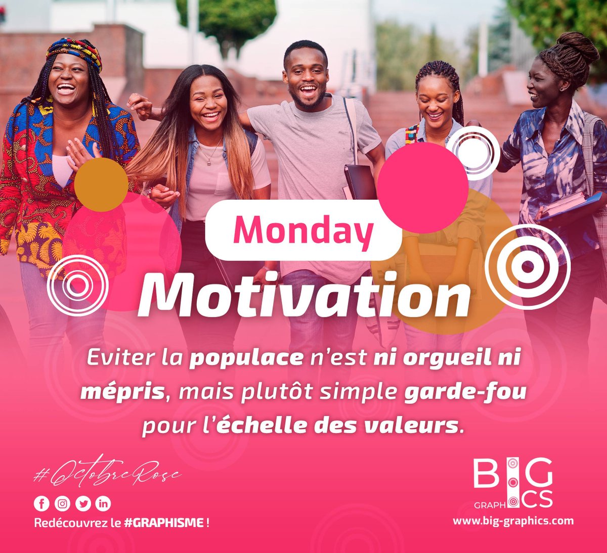 biggraphicscm's tweet photo. #𝙈𝙤𝙣𝙙𝙖𝙮𝙈𝙤𝙩𝙞𝙫𝙖𝙩𝙞𝙤𝙣

😊💖 Nous vous souhaitons une bonne semaine.

😏✨ Retenons que parrainer son cadet n'est pas une faim à Soa.

Redécouvrez le #GRAPHISME !
https://t.co/4osgIizph0

- - -

[ #Étudiants #Populace #Soa #Ngoa #NgoaEkele #Yaoundé #UCAC #Catho ] https://t.co/4ix1ENsicX