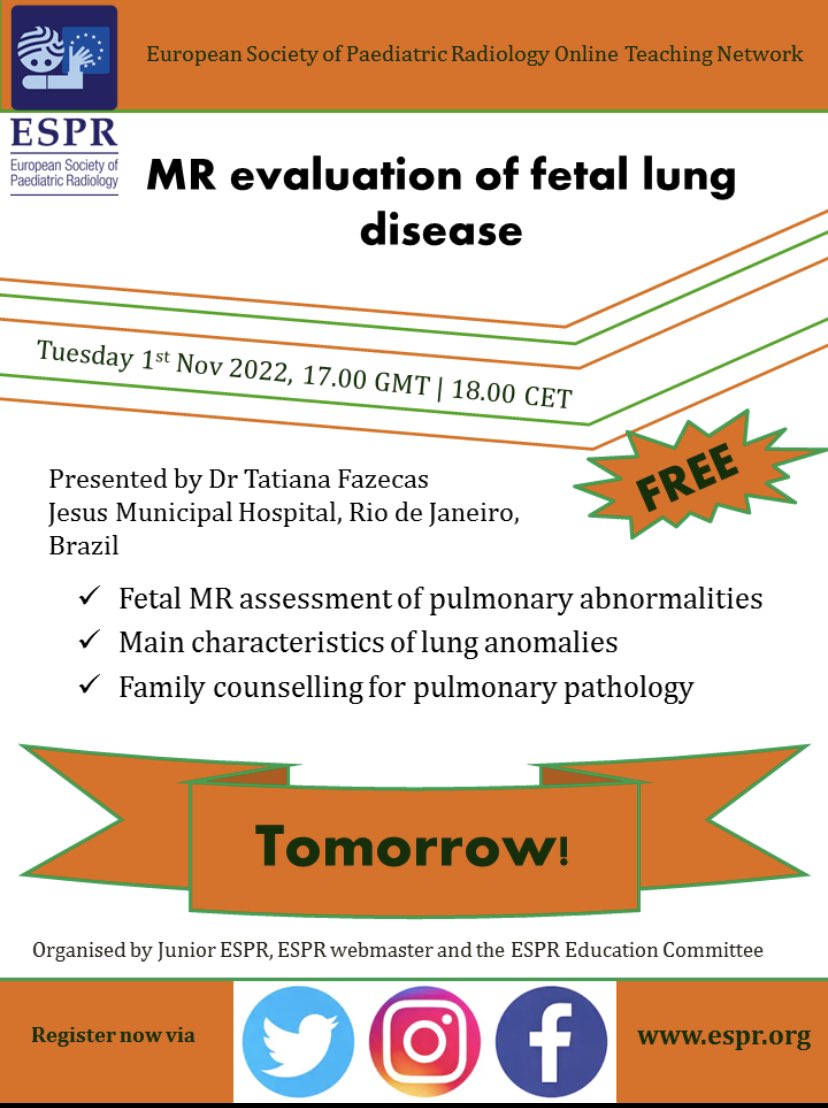 European Society of Paediatric Radiology - jESPeR tweet media