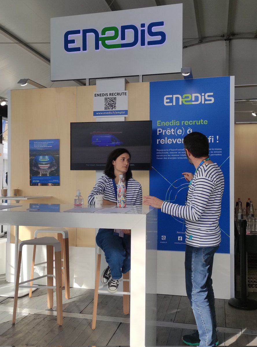 [Recrutement] Enedis recrute des techniciens d'intervention polyvalents, des chargés de projets... Venez rencontrer nos équipes et échanger sur nos métiers sur notre stand au cœur du Village de la Route du Rhum Hall 20 Zone 4 #emploi #Recrutement #bzh #RDR2022