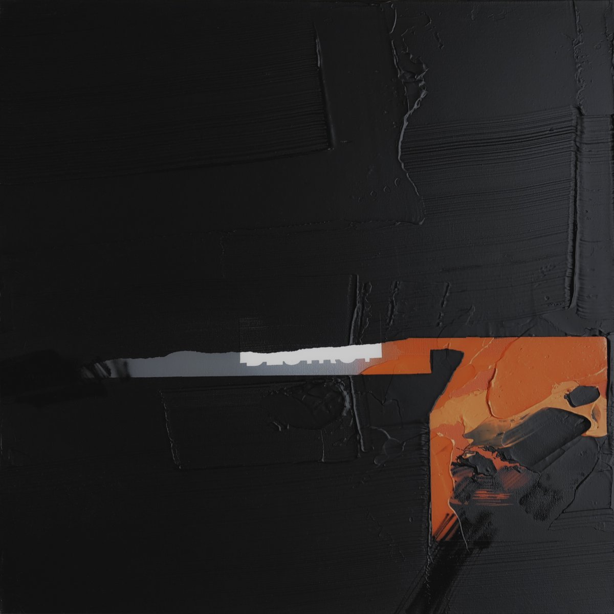 FousionGallery's tweet photo. Darknesss embraces the artwork and, breaking this dynamic, harsh, vivid tones drift among the ocean of black textures. A mysterious rhythm, a surviving hope.

A Drift 
O.Two, 2020
61 x 61 cm

https://t.co/bs7LD0im4M

#Otwo #FousionGallery #UrbanArt #Abstractgraffiti https://t.co/Zv07irAjp9