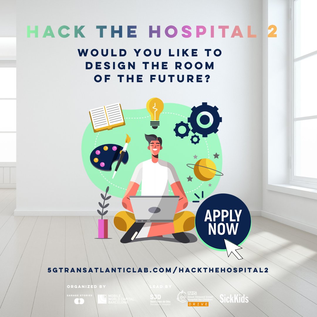 Do you have ideas about technology and design for a children's hospital room of the future? Sign up for the 18-19 February 2023 &amp;  join a multidisciplinary team, with participants from Barcelona and Toronto and bring your ideas to life. Find out more at bit.ly/3Fwc5Zi