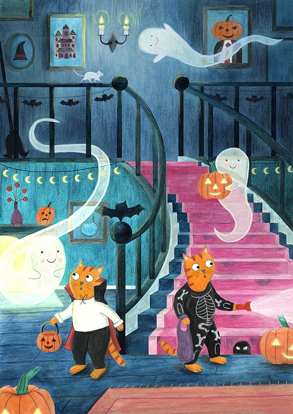 Happy halloween. #kidlitart #illustration #ArtistOnTwitter #ChildrensBooks #art #happyhalloween #Halloween2022