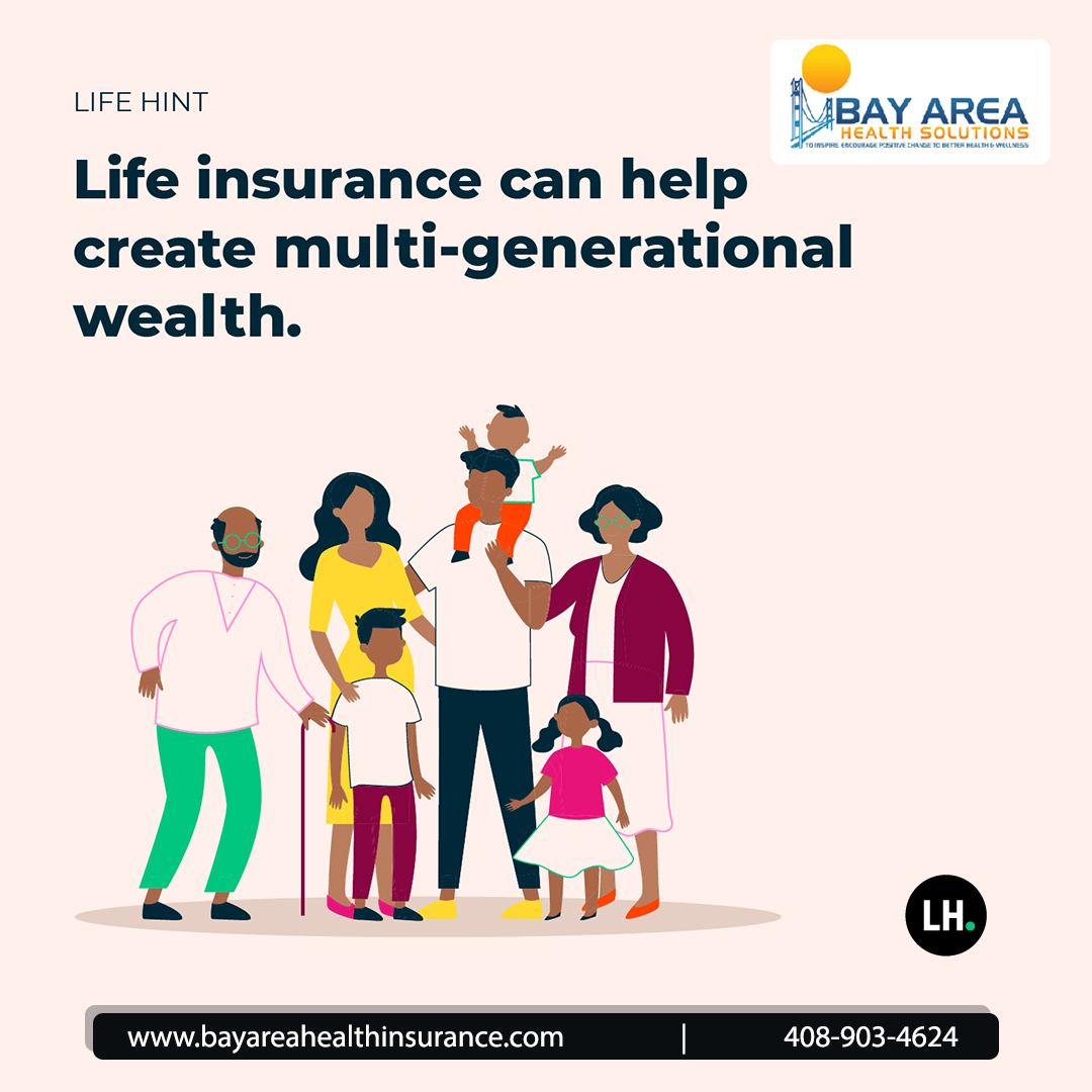 Life insurance can help create multi-generational wealth.

#lifeinsurance #Insurance #Protection #InsuranceGoals #HealthProtection #TermInsurance #WholeLifeInsurance #BayAreaHealthProtection #insuranceadvisor #InsuranceUmbrella #InsuranceAgentBayArea #HealthInsurance