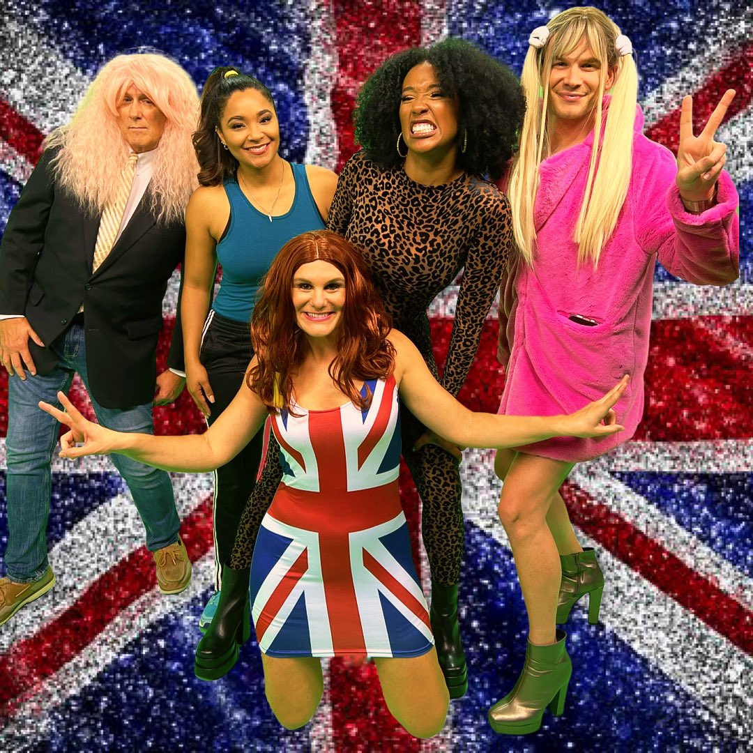 Payton Malone WWL-TV on X: Spice up your life! Happy Halloween from the  Spice Girls. Our music video drops around 6:40 am on WWL. Sheba: Scary  Spice Leslie: Ginger Spice April: Sporty