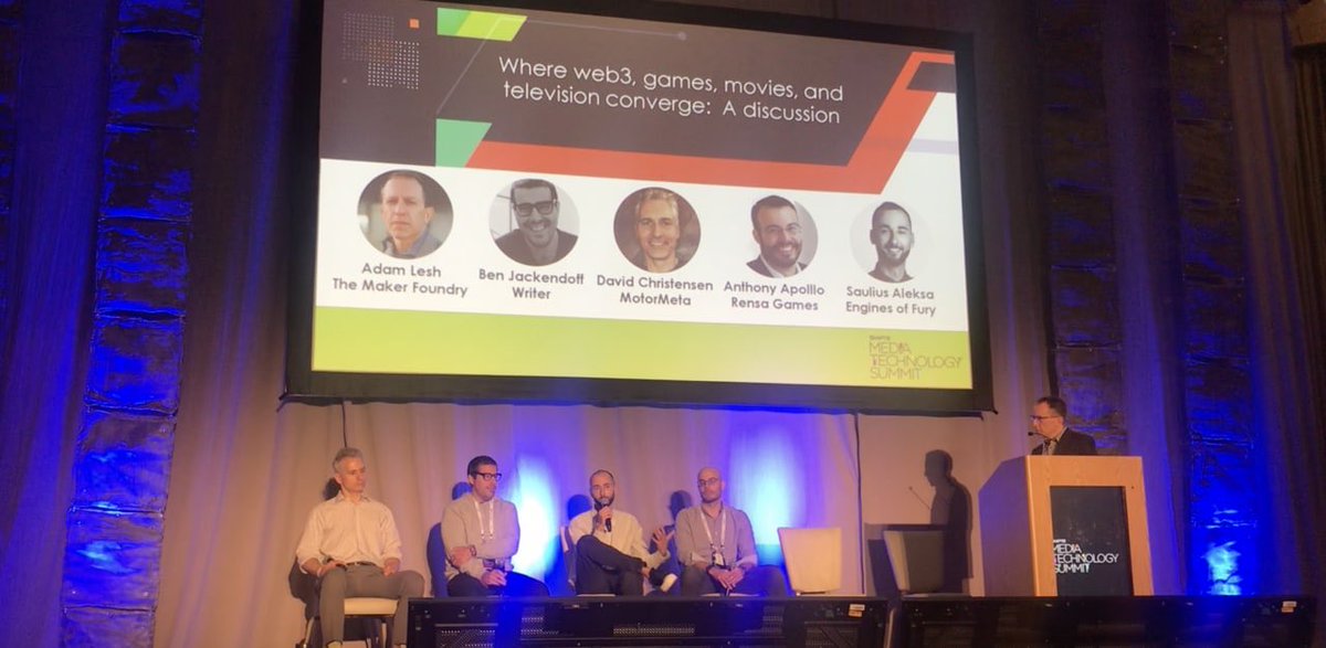 Had a pleasure talking in the @smpteconnect summit in LA. Standards, interoperability (games & movies/tv shows), composability, user generated content, royalties... what’s in it for #web3 #gaming? What and how will be implemented within @EnginesOfFury? You’ll find out soon 🔥