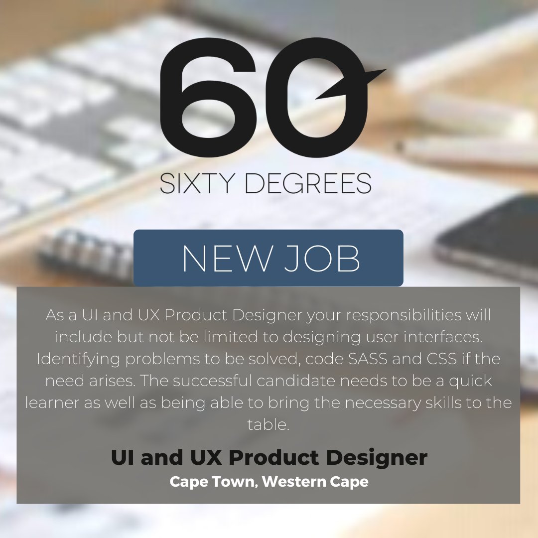 test Twitter Media - New #JobAlert - UI and UX Product Designer in Cape Town, Western Cape.

For more information & to apply, please click on the link below;
https://t.co/J1GwQkCdgt

#UIUXProductDesigner #CapeTown #WesternCape #hiring https://t.co/0URqRU2vwG