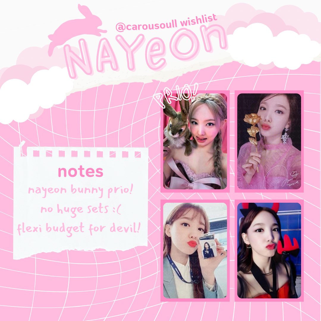 carousoull's tweet photo. 🧺 : #akinahyan
wtb lfs twice ph

 🪷 nayeon wl  . .  💭
🤍╭❥•  b1&amp;2 bunny, feel special signed, 3rd gen pc, tcl1 devil

𓆩 ¡!  dm offers ,♡ 𓆪 https://t.co/DyNlDdLbwx