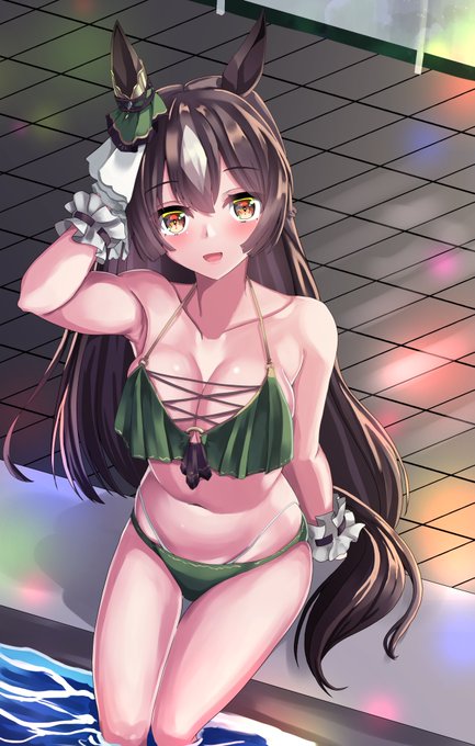 水着ウマ娘4人👙
#ウマ娘
 #今月描いた絵を晒そう 