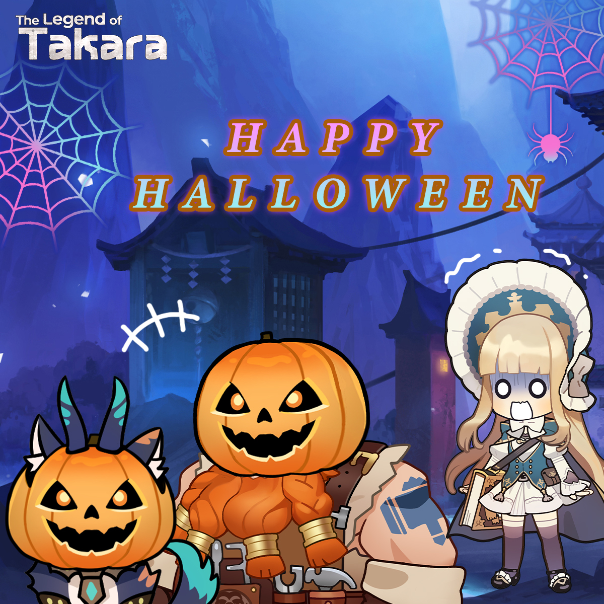takaraLLD's tweet photo. Trick-or-treat！！Come give us some candy！🍬😈
-
#Halloween #HappyHalloween 
#TheLegendofTakara #RPG #cardgame https://t.co/JcvKL7Nnwi