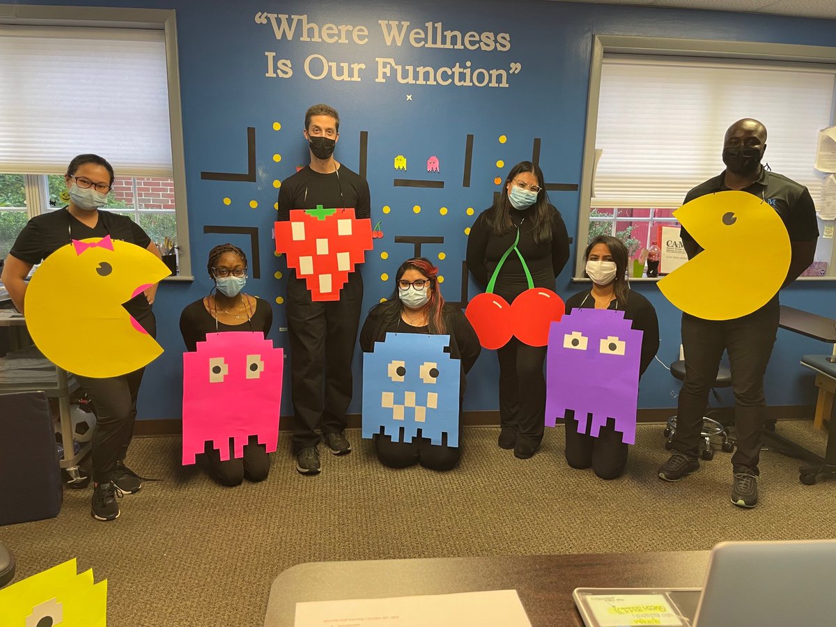 CAM_PT's tweet photo. CAM 's #HalloweenCostumeContest vote by liking this post! For our #GlennDale and #Bowie Team. The office with the most likes wins!! 👾🎃 

#HappyHalloween #contest #winner #bestTeam #physicaltherapy https://t.co/5wvJBgnCRI