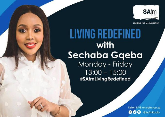 Good afternoon and welcome to Monday edition of #SAfmLivingRedefined with @Sechaba_G Connect with us: Call: 086 000 2032 | SMS: 41391 (charged @ R1,50) | WhatsApp: 061 410 4107 | DStv Channel 814