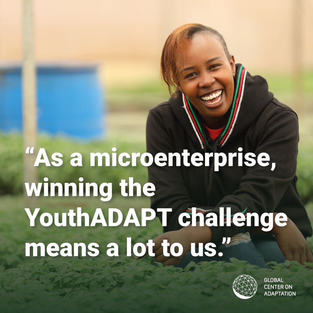 Kimplanter, which propagates drought-resistant seedlings at affordable prices, was one of winners of the 2021 #YouthADAPT Solutions Challenge, an annual competition run jointly by @GCAdaptation @AfDB_Group & @CIF_Action  as part of #AAAP: gca.org/kimplanters-ca…