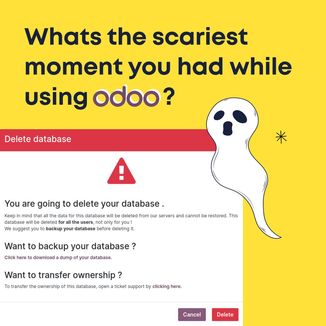 bloopark's tweet image. Happy Halloween! 👻  

What was the scariest moment for you while using Odoo? Tell us about it in the comments!

#autumn #corporatejokes #odoodatabase #digitalisierung