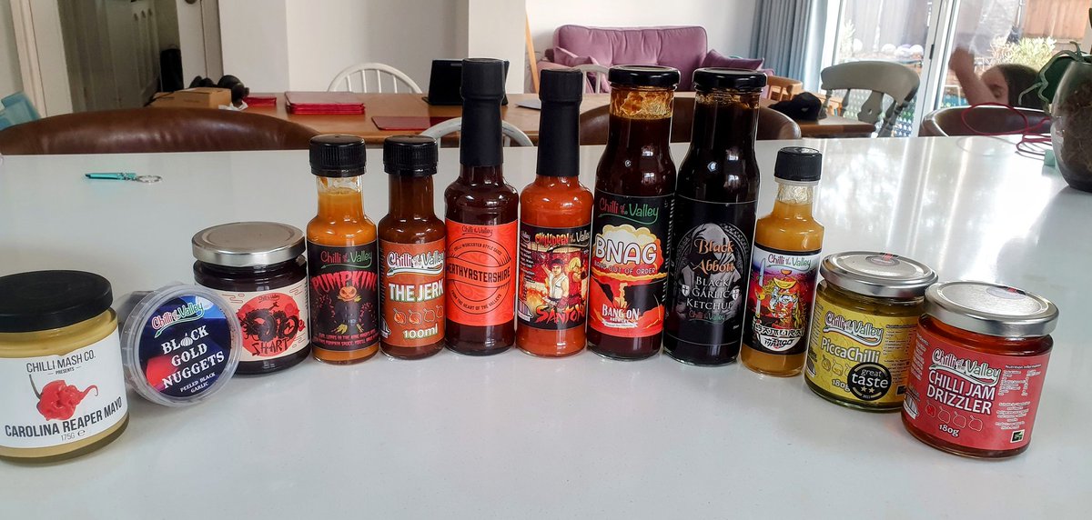 weeknoxy's tweet image. Some old favourites and some new delights from @ChilliOTV Looking forward to smothering everything with Merthyrstershire.