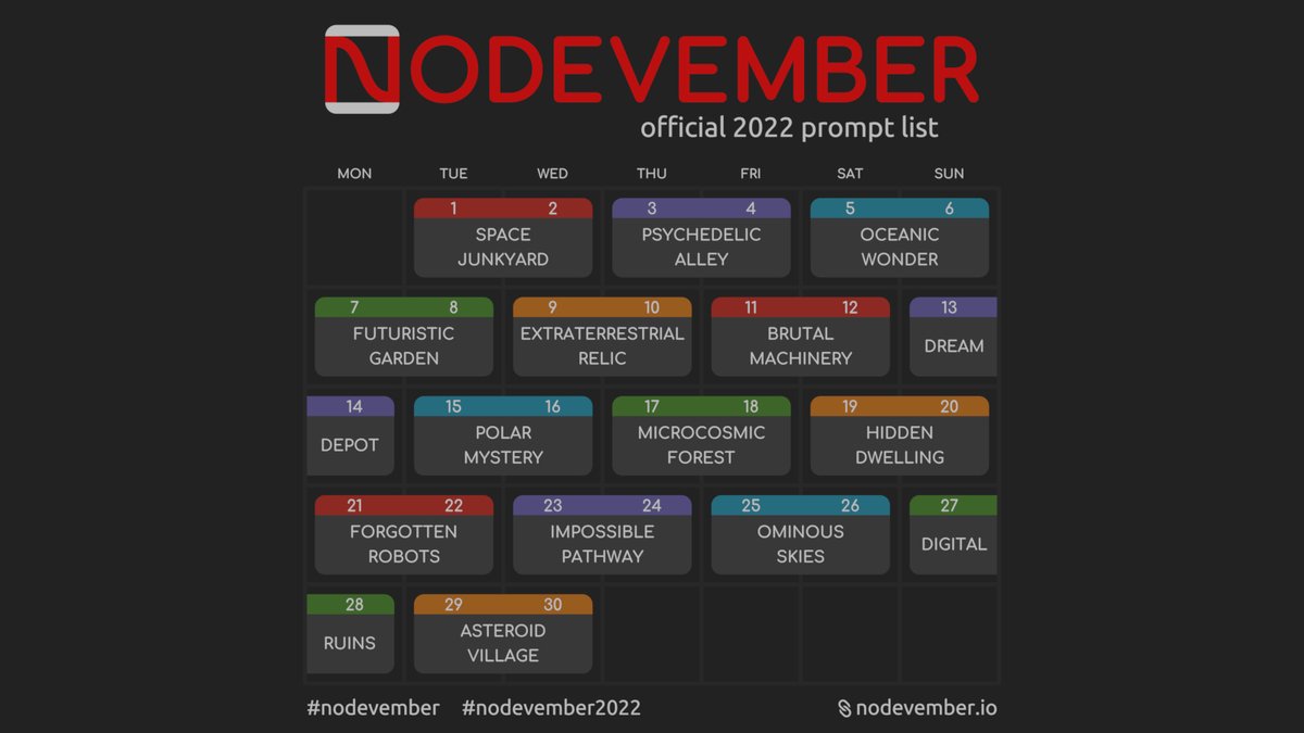 Nodevember tweet media