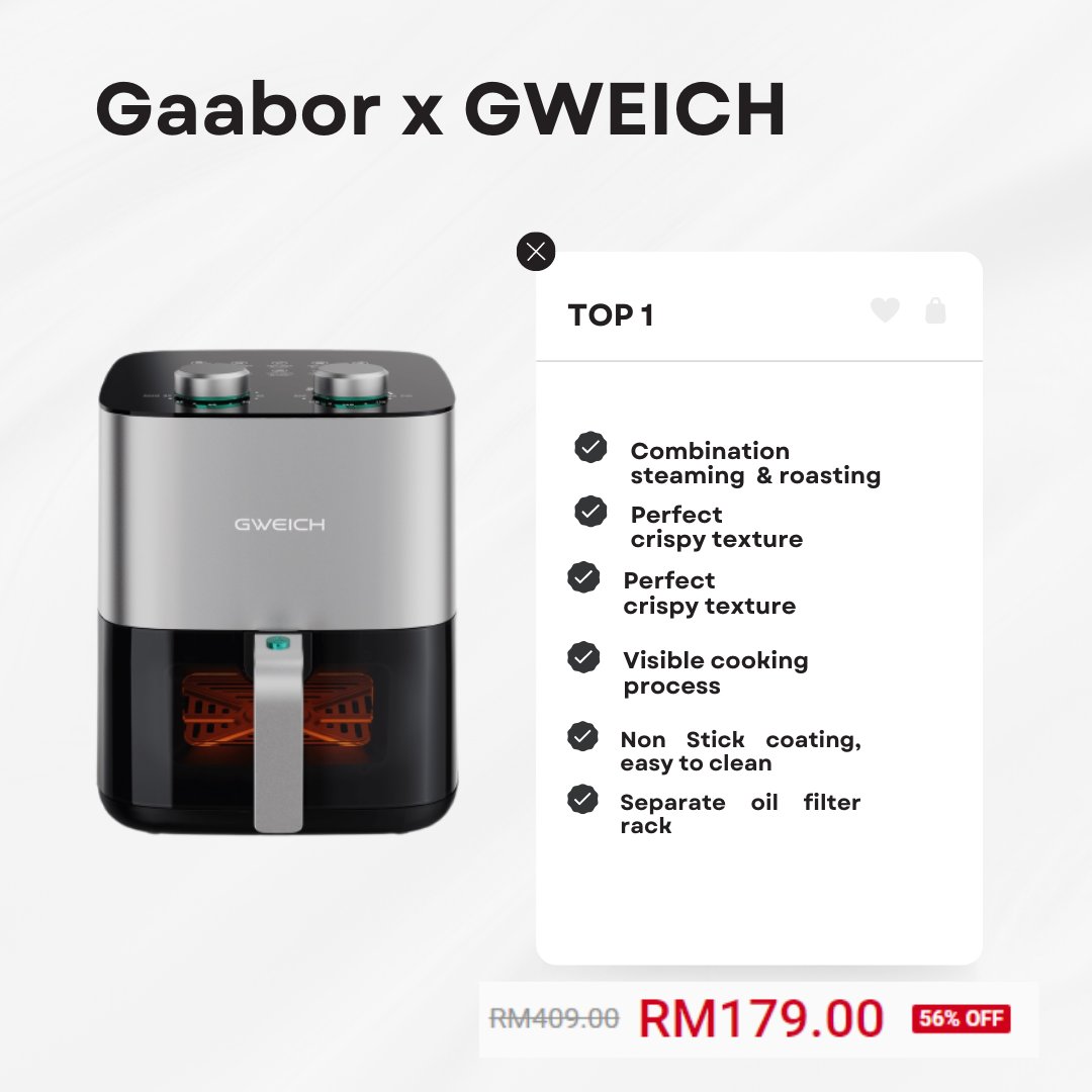 ShopeeMY's tweet photo. Benda nak goreng sekarang ada cara senang dan murah. Sehat pun sehat 😭
Admin dah compile 5 top Air fryer yg dapat review yang tinggi! 

Check link dekat bawah! https://t.co/vkltzXMjyE