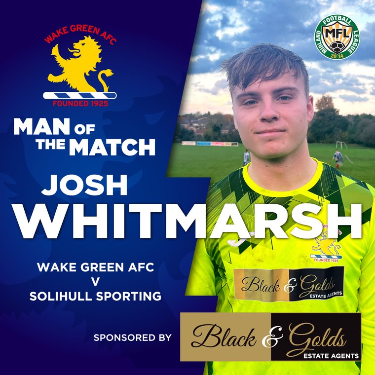 WAmateurs's tweet photo. Wake Green MOTM - Josh Whitmarsh

Sponsored by https://t.co/GVTgps8jav

#wakegreenafc #mfl #midlandfootballleague #theholloway #blackandgoldsestateagent
https://t.co/uOcb0mineW https://t.co/3tDt9prTiF
