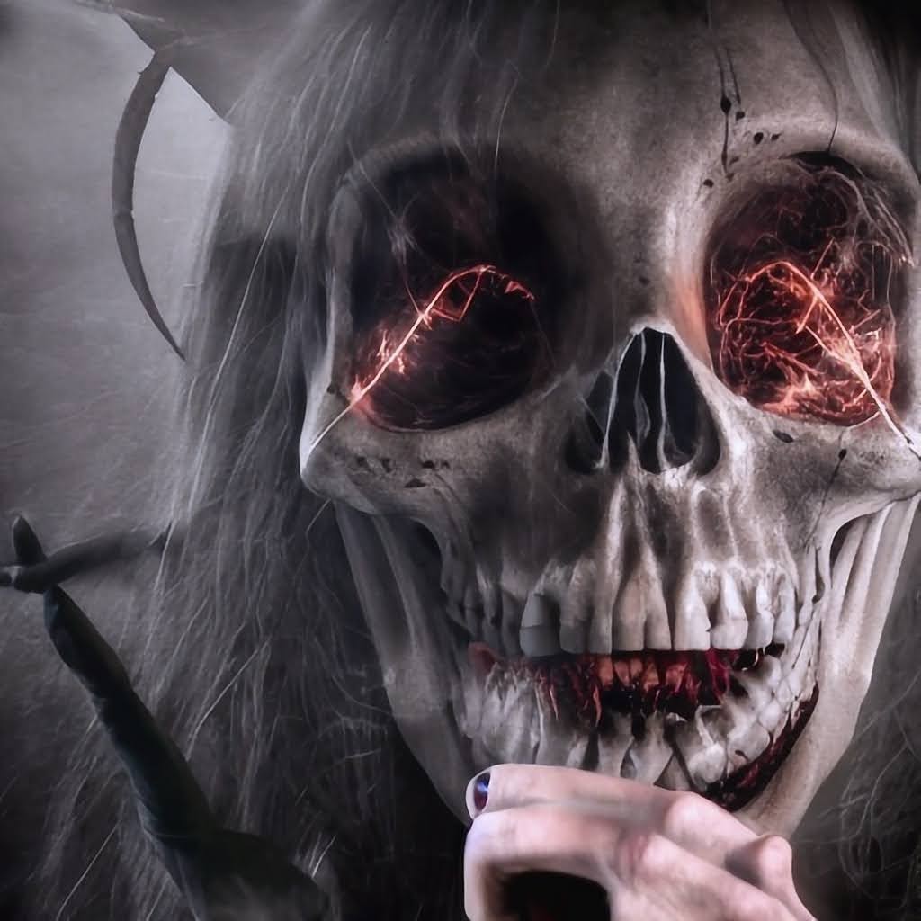 Tery's tweet photo. Happy Halloween 🎃 
Enjoy my spooky self portrait.
#madewithplayform 
@Playform_art https://t.co/KzAKMrMpm5