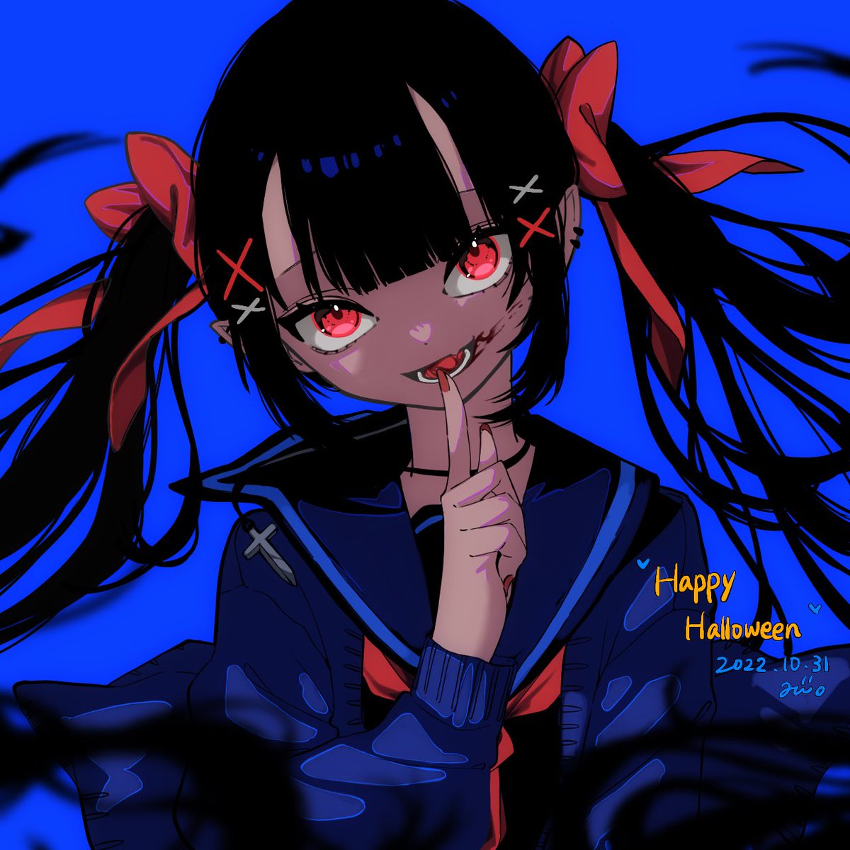 「Trick or Treat .#ハロウィン #Halloween #イラスト 」|みん 。のイラスト