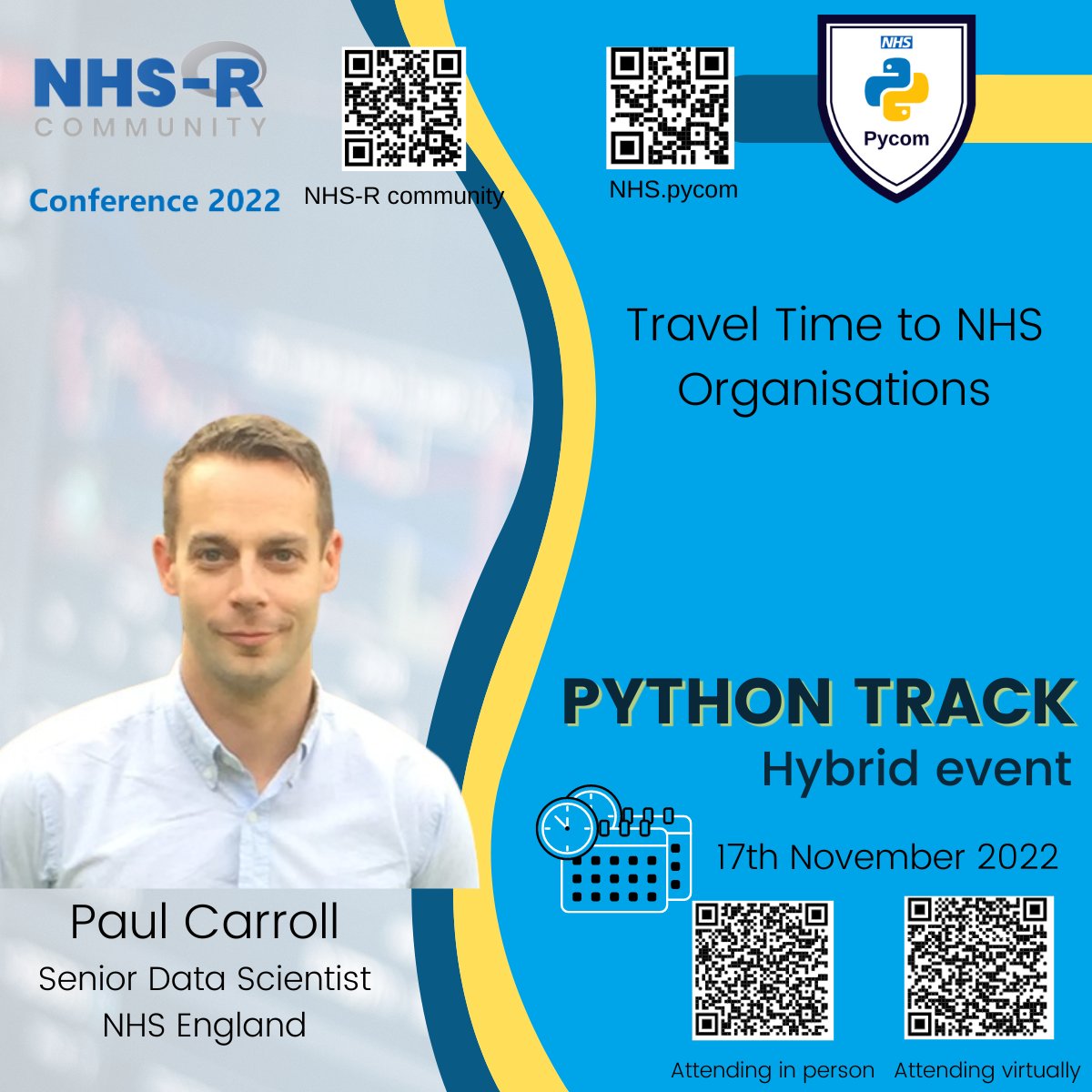 NHS Python Community (@nhspycom) on Twitter photo While not currently capable of time travel, Python can still be used for other time-based projects. Intrigued? Paul Carroll will explain all… Join us on 17/11/22 for the Python track of the NHS-R conference nhs-pycom.net/nhs-r-conferen… <a href="/NHSEngland/">NHS England</a> <a href="/NHSDigital/">NHS England Transformation</a>
#Python #NHS #healthdata While not currently capable of time travel, Python can still be used for other time-based projects. Intrigued? Paul Carroll will explain all… Join us on 17/11/22 for the Python track of the NHS-R conference nhs-pycom.net/nhs-r-conferen… <a href="/NHSEngland/">NHS England</a> <a href="/NHSDigital/">NHS England Transformation</a>
#Python #NHS #healthdata