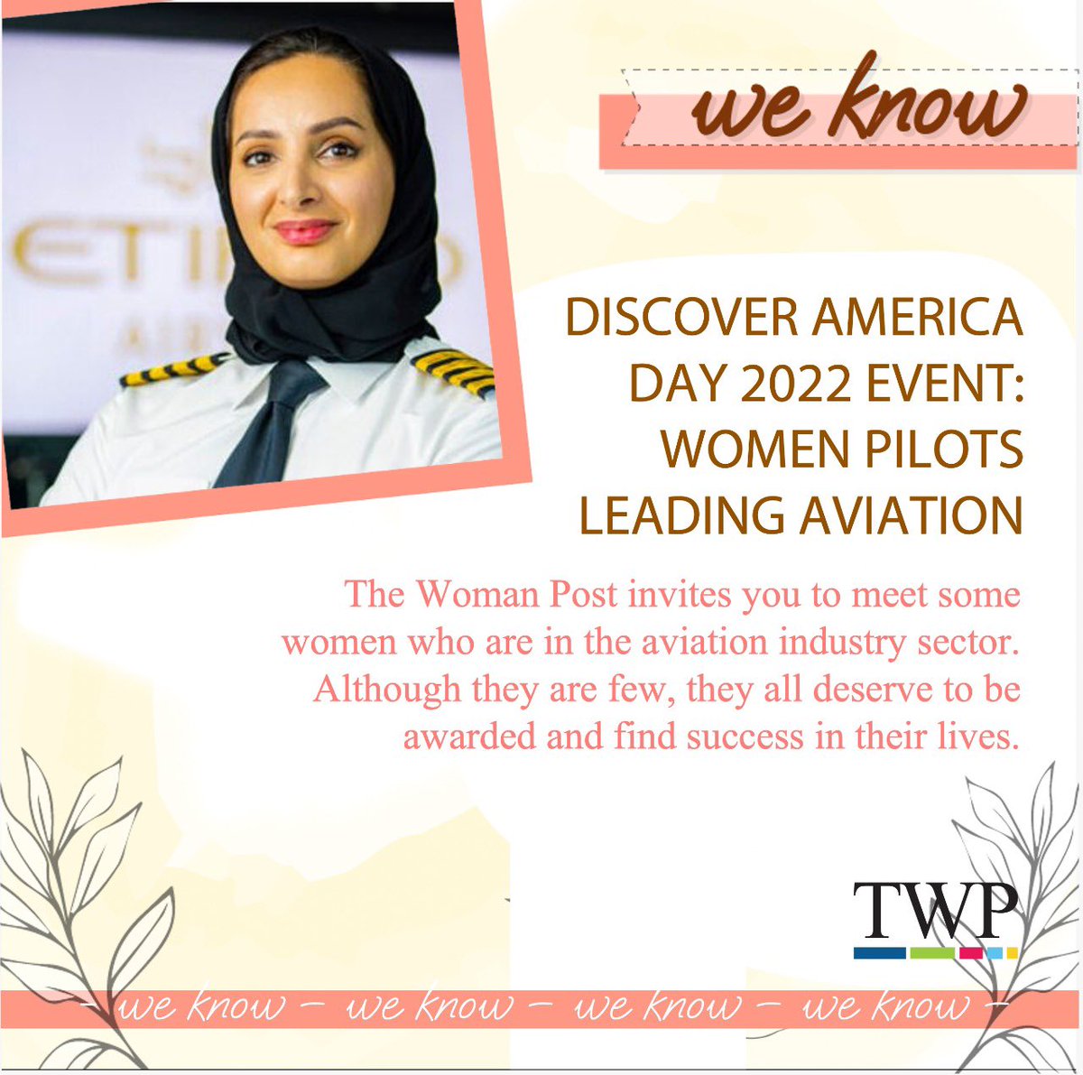 thewomanpost_'s tweet photo. #Culture: The Woman Post invites you to meet some women who are in the aviation industry sector. Although they are few, they all deserve to be awarded and find success in their lives. 👉🏼 https://t.co/JHf2cD7iqs #AviationWorkforce https://t.co/AfexlM3BWC