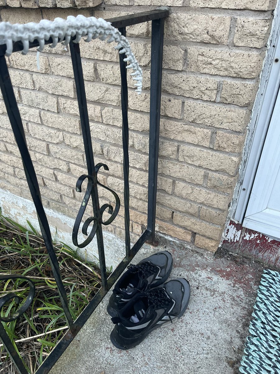 Perhaps the most terrifying Halloween decor…my oldest son’s sneakers 😱👻
