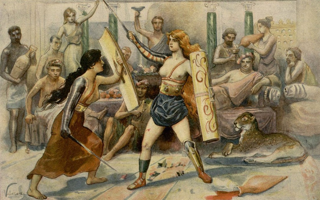 Antik Roma'da kadın Gladyatörler de vardı!
Kadın gladyatörlere "Gladiatrix" veya "Gladiatrices" denirdi. Erkek meslektaşlarının aksine sayıları çok azdı