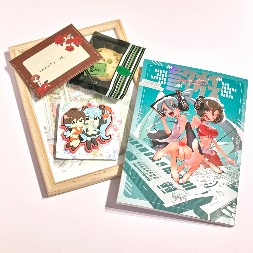 初音ミク ,メイコ(VOCALOID) 「#ミクメイアンソロ凄いものが届いております。多分見たら脳みそから鼻血が出ますよw」|エポキシパテのイラスト