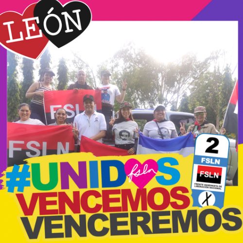UVMarcosSomarri's tweet photo. Ayer Domingo 3️⃣0️⃣ de octubre León realizó  cierre de campaña con una alegre caravana, desborde total del pueblo apoyando a nuestra fórmula municipal 🔴⚫️

Bajo una refrescante lluvia 🌧️ nuestra UVE Marcos Somarriba dijo presente ✊🏻

#LeónRevolución #UnidosVencemosVenceremos https://t.co/AXopk1ZcMG
