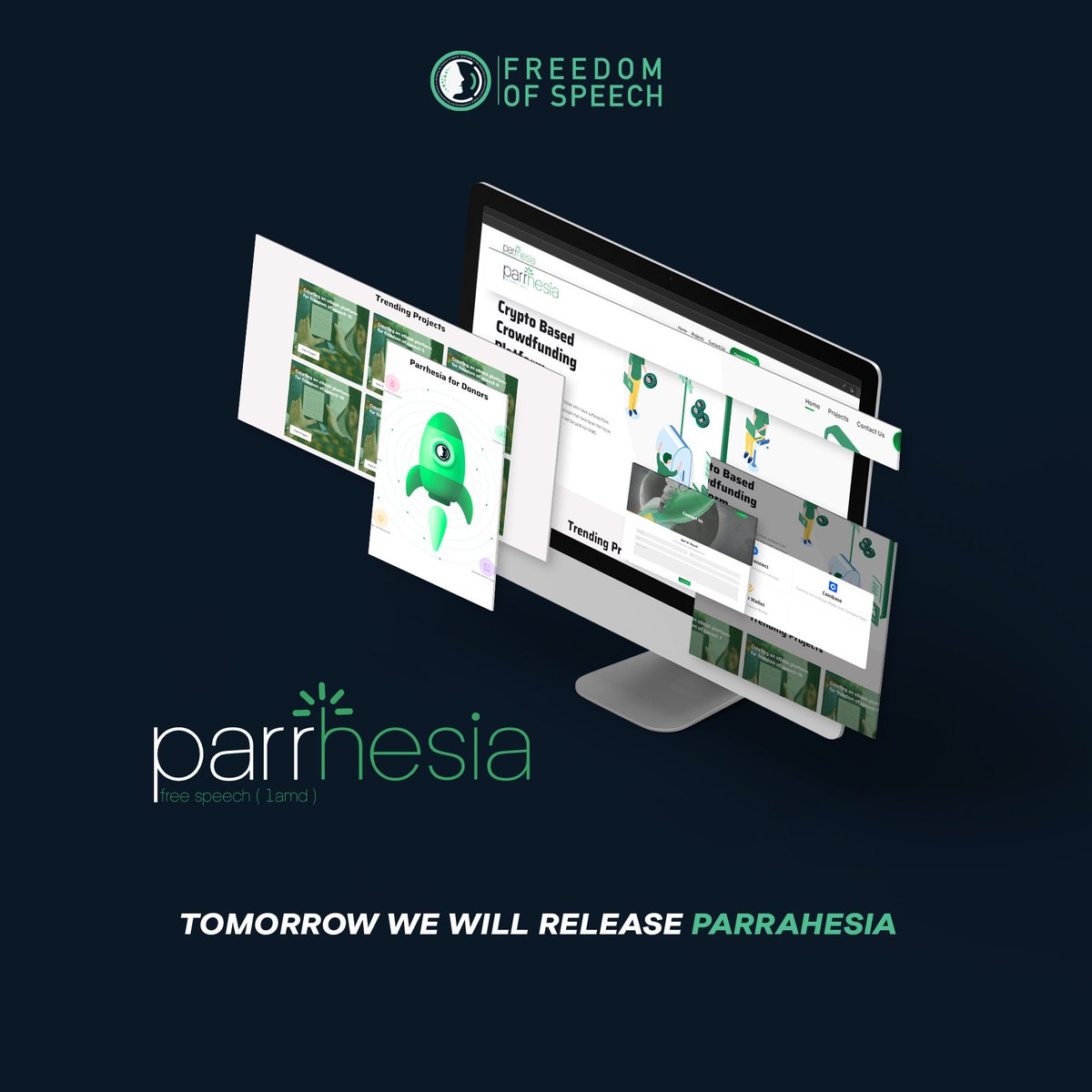 Tomorrow we will release #parrahesia

#1AMD #FreeSpeech #Freespeechtoken