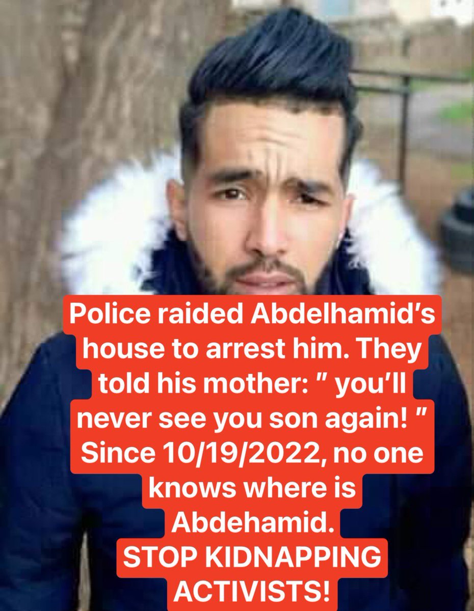 ReeversMoon's tweet photo. @UN_News_Centre #Algeria
#اين_عبد_الحميد_بوزيزة #no_to_inforced_disappearance #where_is_bouziza_abdelhamid @amnesty @UNHumanRights @UNHumanRights
@HRF @ECHR_CEDH
@HRC @libertyhq @IntlCrimCourt
@aguellaa @AmnistiaVLC @carlesmulet @Europarl_EN @Kifkif_iguales https://t.co/l0xPWnBD5O