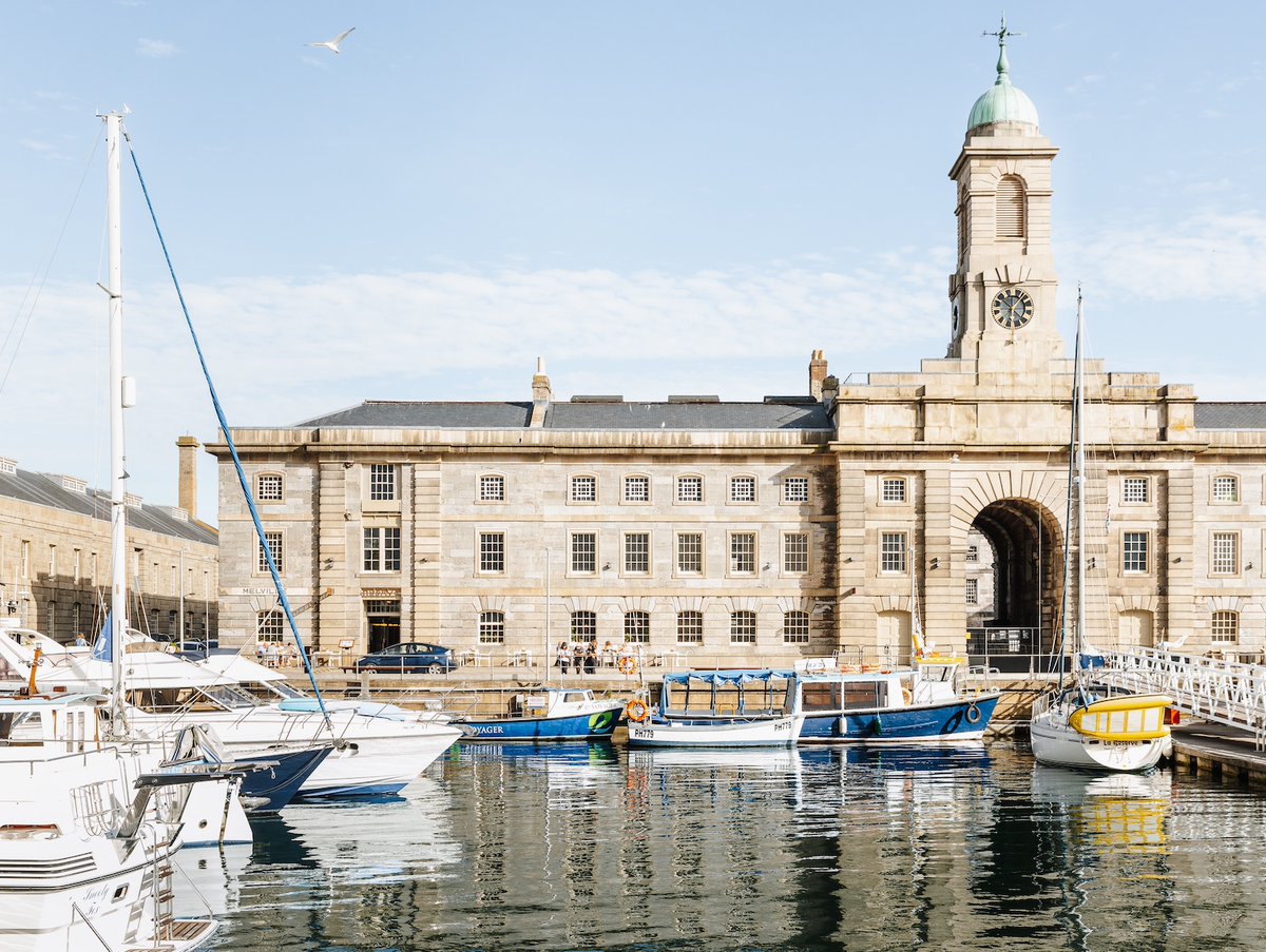 MELVILLE ON MONDAY Happy Monday folks! Today we are telling you all about Melville – the Grade I Listed striking centrepiece at our @RoyalWilliamYd in Plymouth, with its iconic clock tower and breath-taking views across the marina. It is one of the last remaining buildings