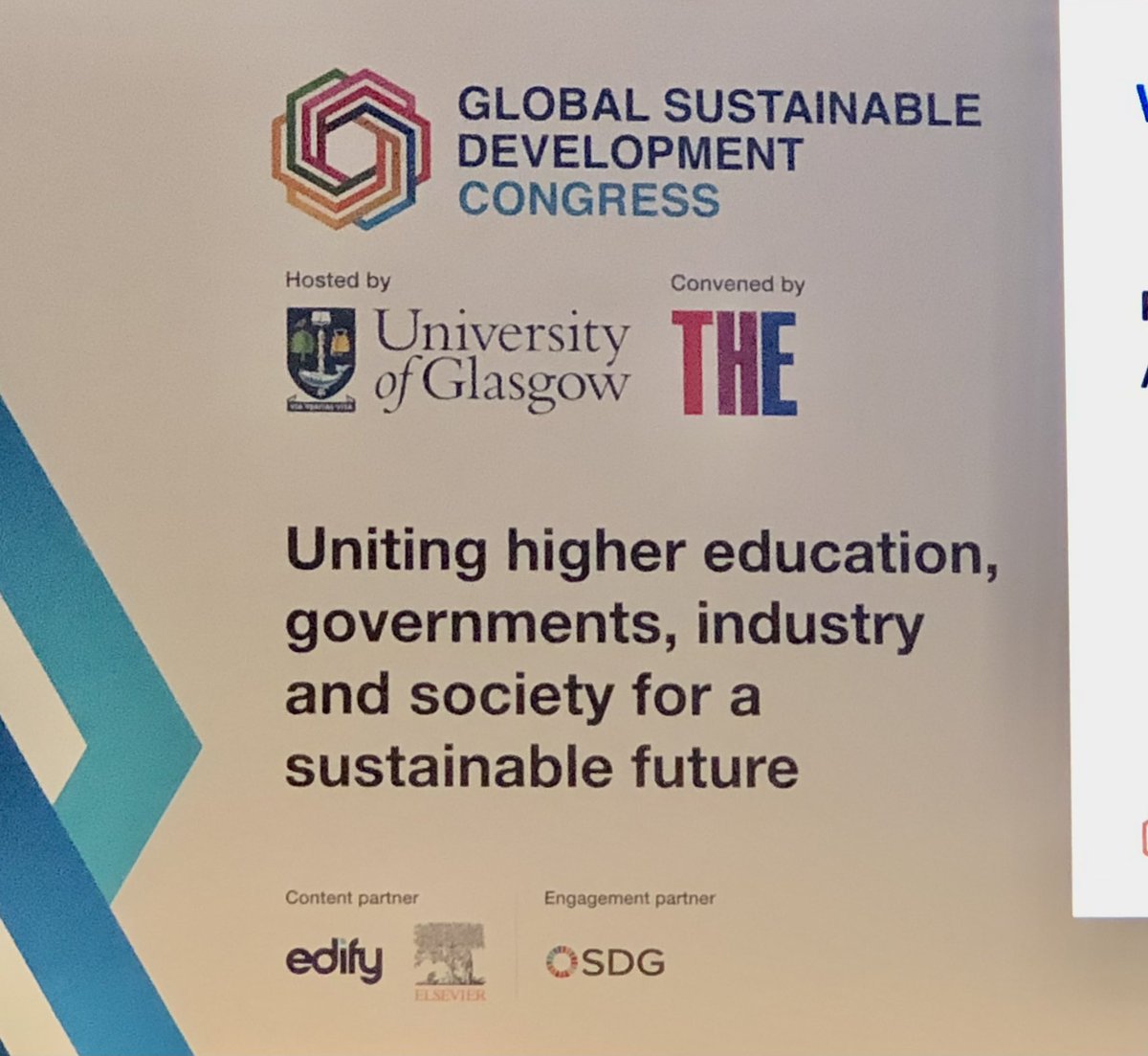 MuzKhan9's tweet photo. Attending Global Sustainable Development Congress. Looking forward to discussions on SDGs. HEs has a great role to tackle climate change and there is a need for partnerships with industry, governments and society for a sustainable future #GSDcongress @UWS_SBCI @UniWestScotland https://t.co/xdFdVgtJJw