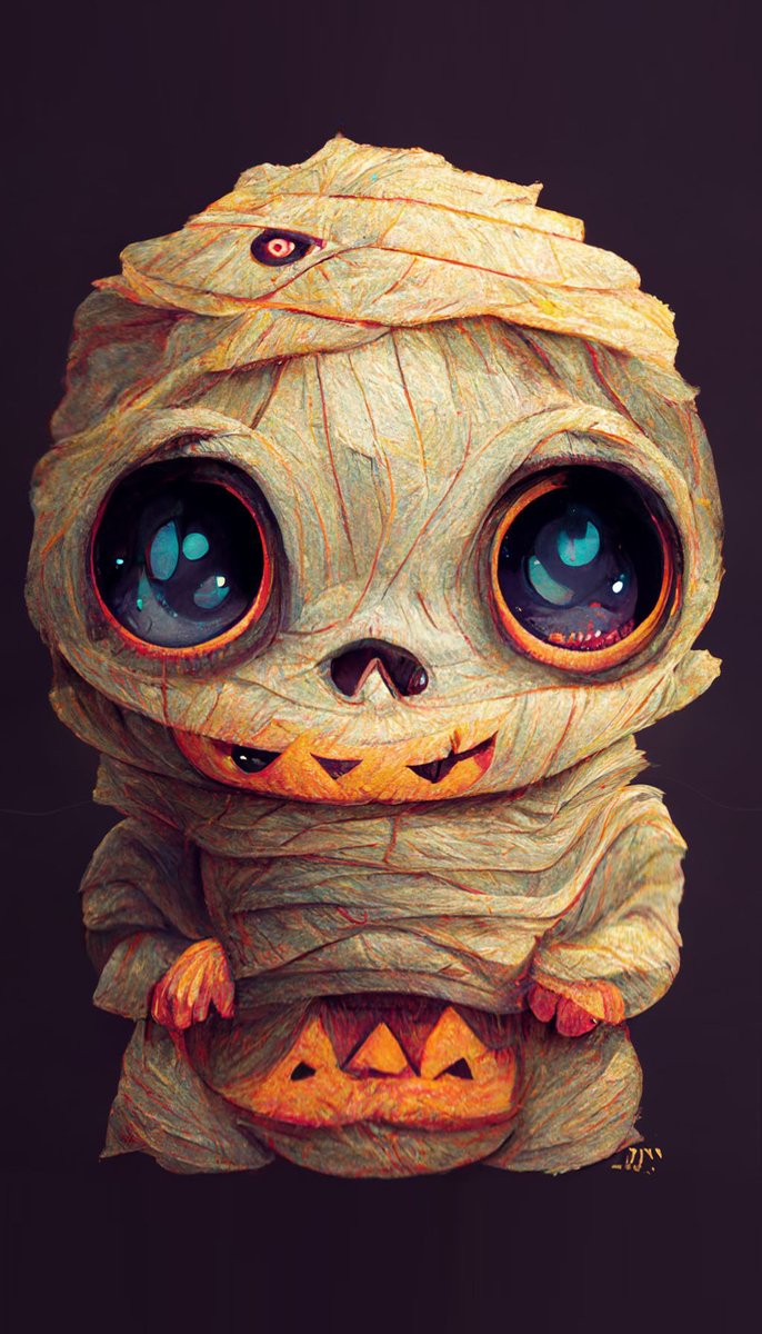 Cuby_con's tweet photo. Toilet Paper Mummy #cute #adorable #bigeyes #halloween #mummy #zombie #toiletpaper https://t.co/9MazERdSDk